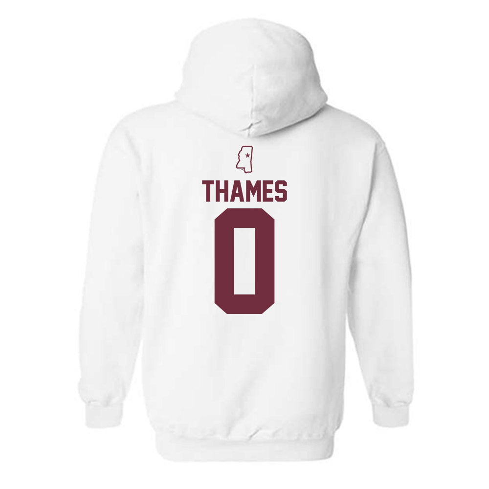 Mississippi State - NCAA Women's Soccer : Taylor Thames - Replica Shersey Hooded Sweatshirt-1