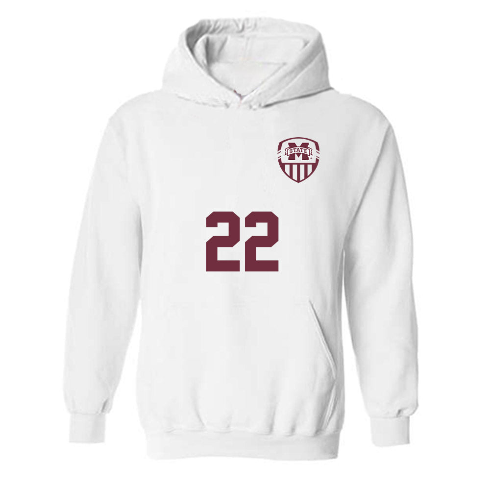 Mississippi State - NCAA Women's Soccer : Ella Petersen - Replica Shersey Hooded Sweatshirt-0