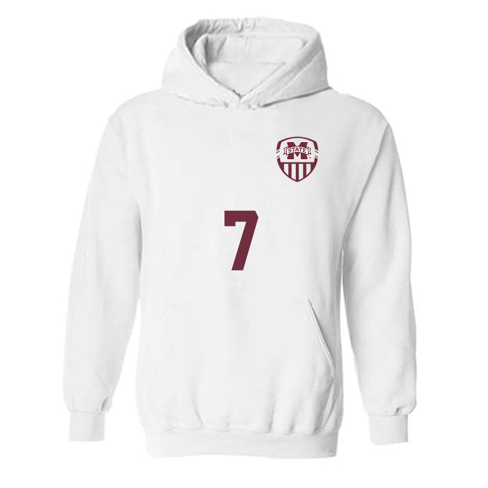 Mississippi State - NCAA Women's Soccer : Zoe Main - Replica Shersey Hooded Sweatshirt-0