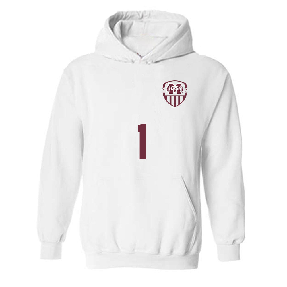 Mississippi State - NCAA Women's Soccer : Sarah Wommack - Replica Shersey Hooded Sweatshirt-0