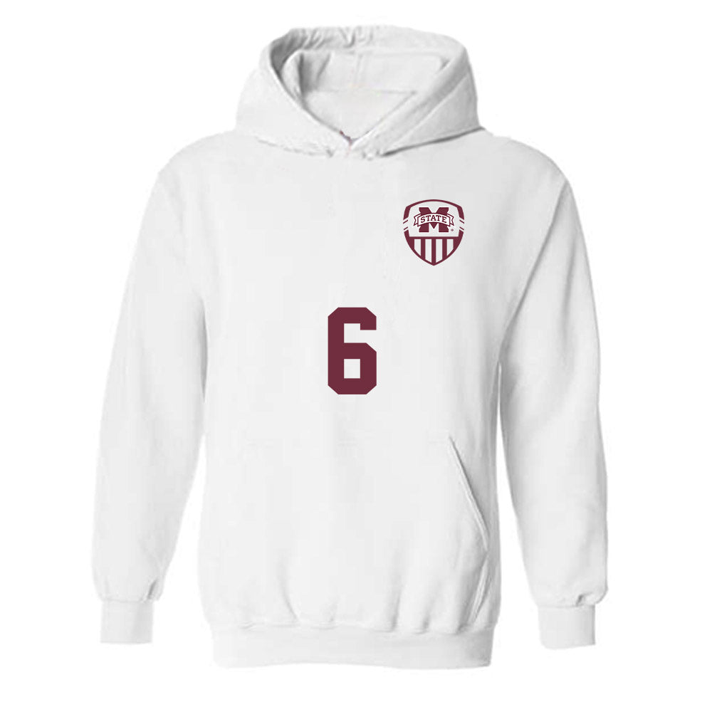 Mississippi State - NCAA Women's Soccer : Ellie Pitts - Replica Shersey Hooded Sweatshirt-0