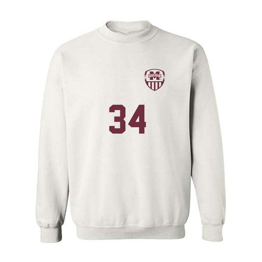 Mississippi State - NCAA Women's Soccer : Naila Schoefberger - Replica Shersey Crewneck Sweatshirt-0