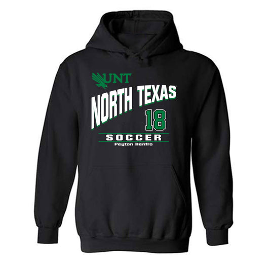 North Texas - NCAA Women's Soccer : Peyton Renfro - Classic Fashion Shersey Hooded Sweatshirt-0