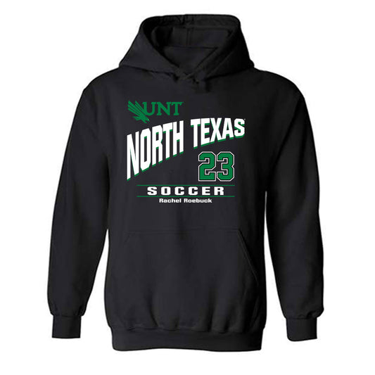 North Texas - NCAA Women's Soccer : Rachel Roebuck - Classic Fashion Shersey Hooded Sweatshirt-0