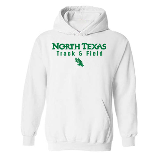 North Texas - NCAA Men's Track & Field : Tyler Moore - Classic Shersey Hooded Sweatshirt-0