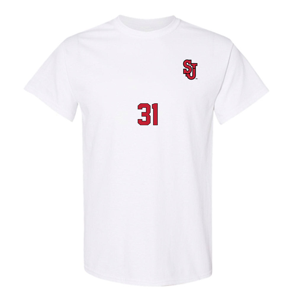St. Johns - NCAA Women's Soccer : Maddie Mariani - Replica Shersey T-Shirt-0