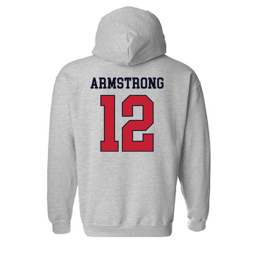 St. Johns - NCAA Men's Lacrosse : Dane Armstrong - Hooded Sweatshirt Classic Shersey