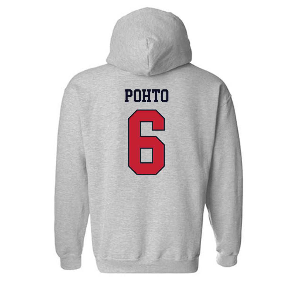 St. Johns - NCAA Men's Basketball : Casper Pohto - Classic Shersey Hooded Sweatshirt-1