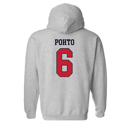 St. Johns - NCAA Men's Basketball : Casper Pohto - Classic Shersey Hooded Sweatshirt-1