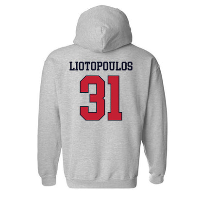 St. Johns - NCAA Men's Basketball : Lefteris Liotopoulos - Classic Shersey Hooded Sweatshirt-1