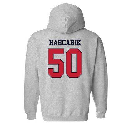 St. Johns - NCAA Men's Lacrosse : Jackson Harcarik - Classic Shersey Hooded Sweatshirt-1