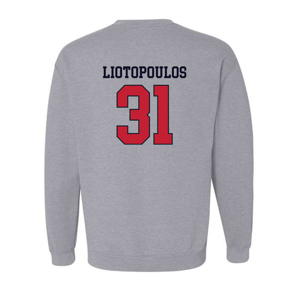 St. Johns - NCAA Men's Basketball : Lefteris Liotopoulos - Classic Shersey Crewneck Sweatshirt-1