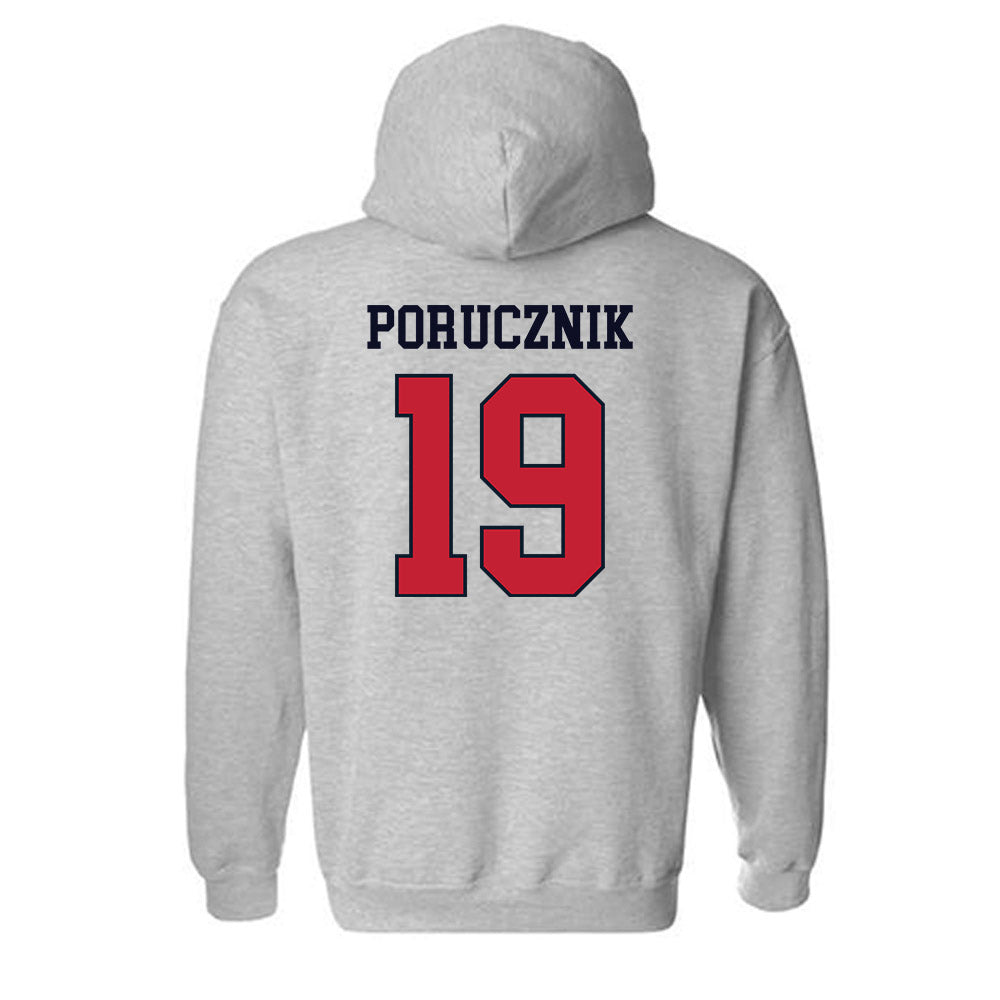 St. Johns - NCAA Men's Soccer : Andrew Porucznik - Classic Shersey Hooded Sweatshirt-1