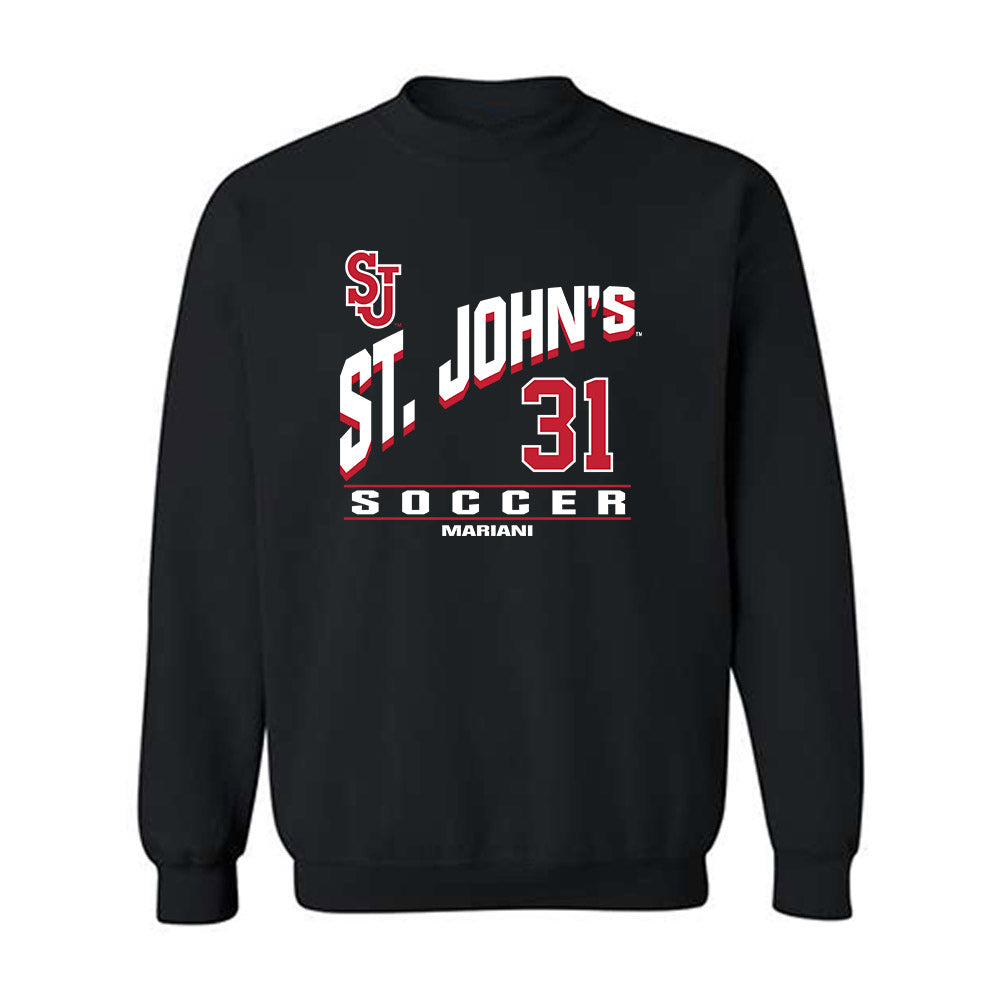 St. Johns - NCAA Women's Soccer : Maddie Mariani - Classic Fashion Shersey Crewneck Sweatshirt-0