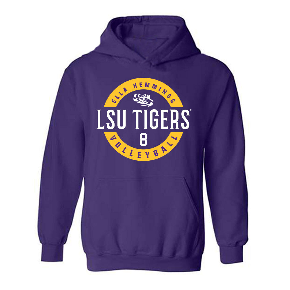 LSU - NCAA Women's Volleyball : Ella Hemmings - Hooded Sweatshirt