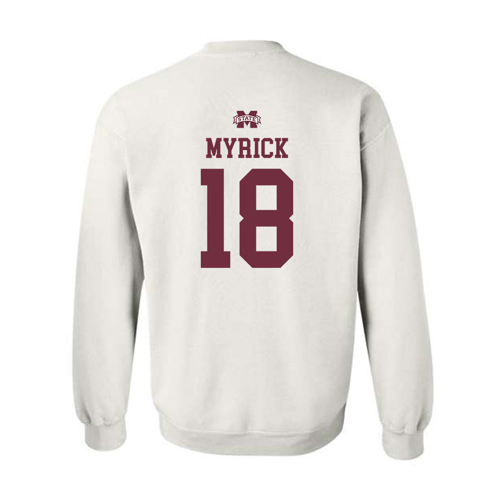 Mississippi State - NCAA Women's Volleyball : Lauren Myrick - Replica Shersey Crewneck Sweatshirt-1
