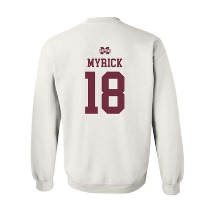 Mississippi State - NCAA Women's Volleyball : Lauren Myrick - Replica Shersey Crewneck Sweatshirt-1