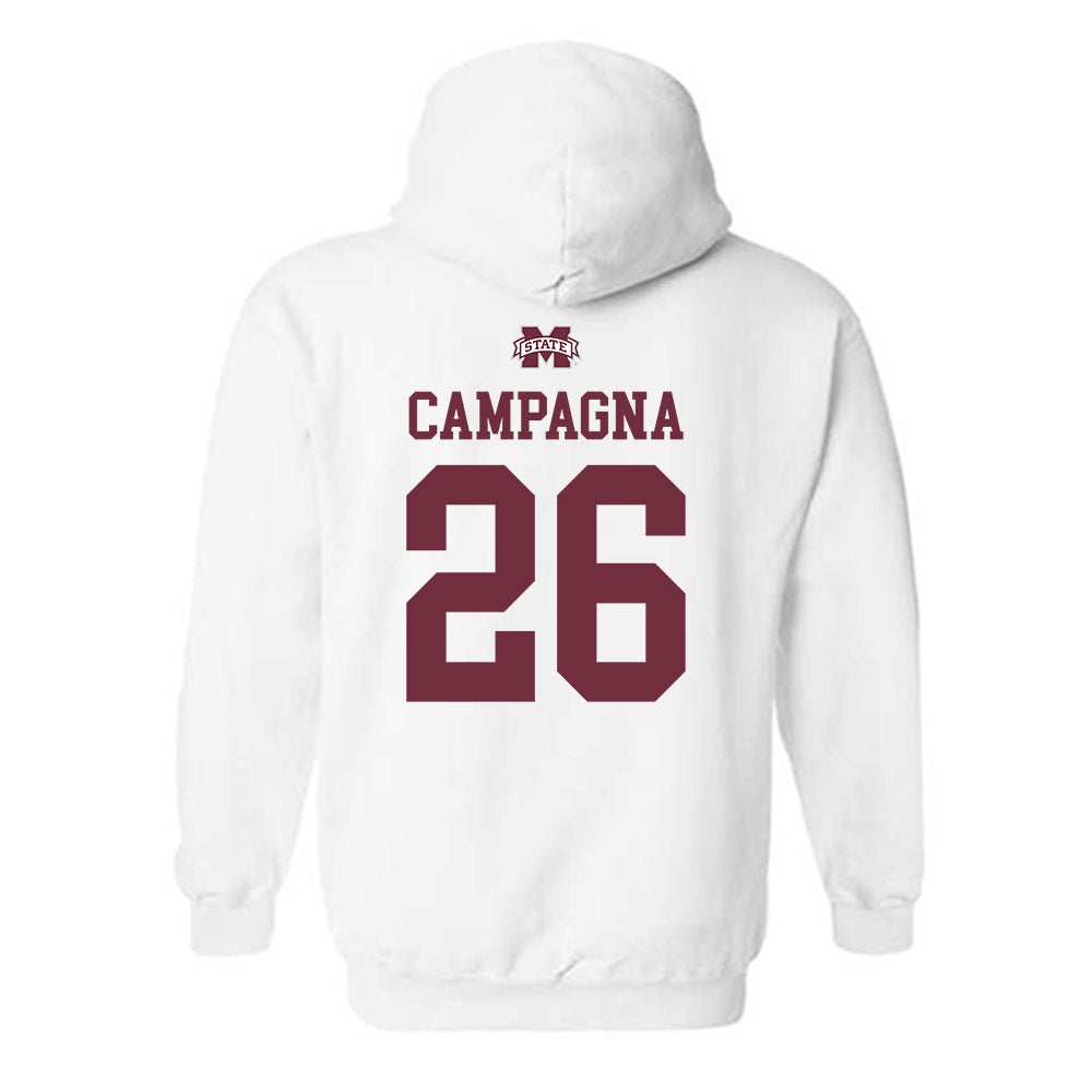 Mississippi State - NCAA Women's Volleyball : Hailey Campagna - Replica Shersey Hooded Sweatshirt-1