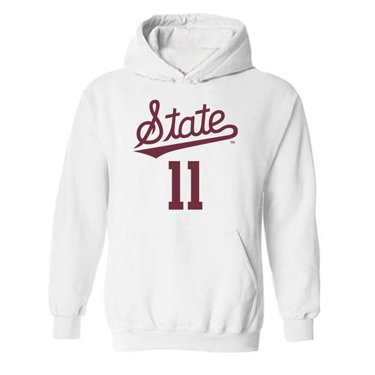 Mississippi State - NCAA Women's Volleyball : Kenna Dressel - Replica Shersey Hooded Sweatshirt-0