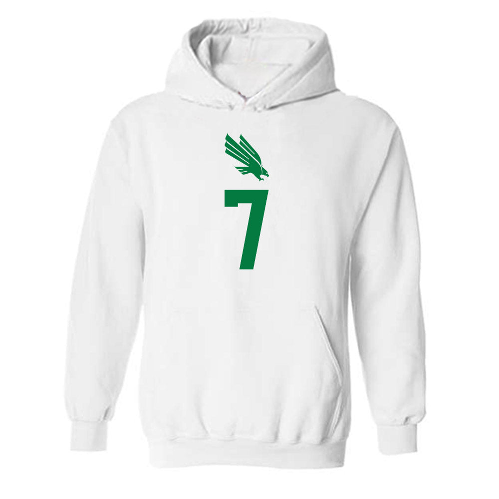 North Texas - NCAA Women's Volleyball : Kamryn Scroggins - Replica Shersey Hooded Sweatshirt-0