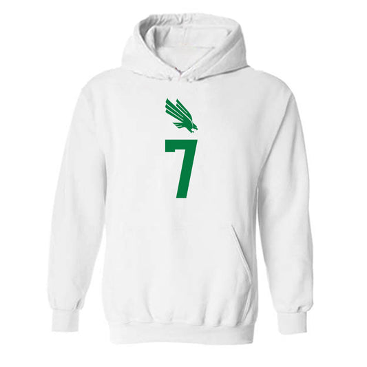 North Texas - NCAA Women's Volleyball : Kamryn Scroggins - Replica Shersey Hooded Sweatshirt-0