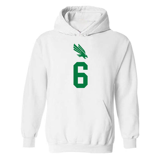 North Texas - NCAA Women's Volleyball : Reagan Bedell - Replica Shersey Hooded Sweatshirt-0