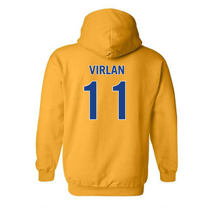 Pittsburgh - NCAA Women's Volleyball : Dalia Virlan - Replica Shersey Hooded Sweatshirt