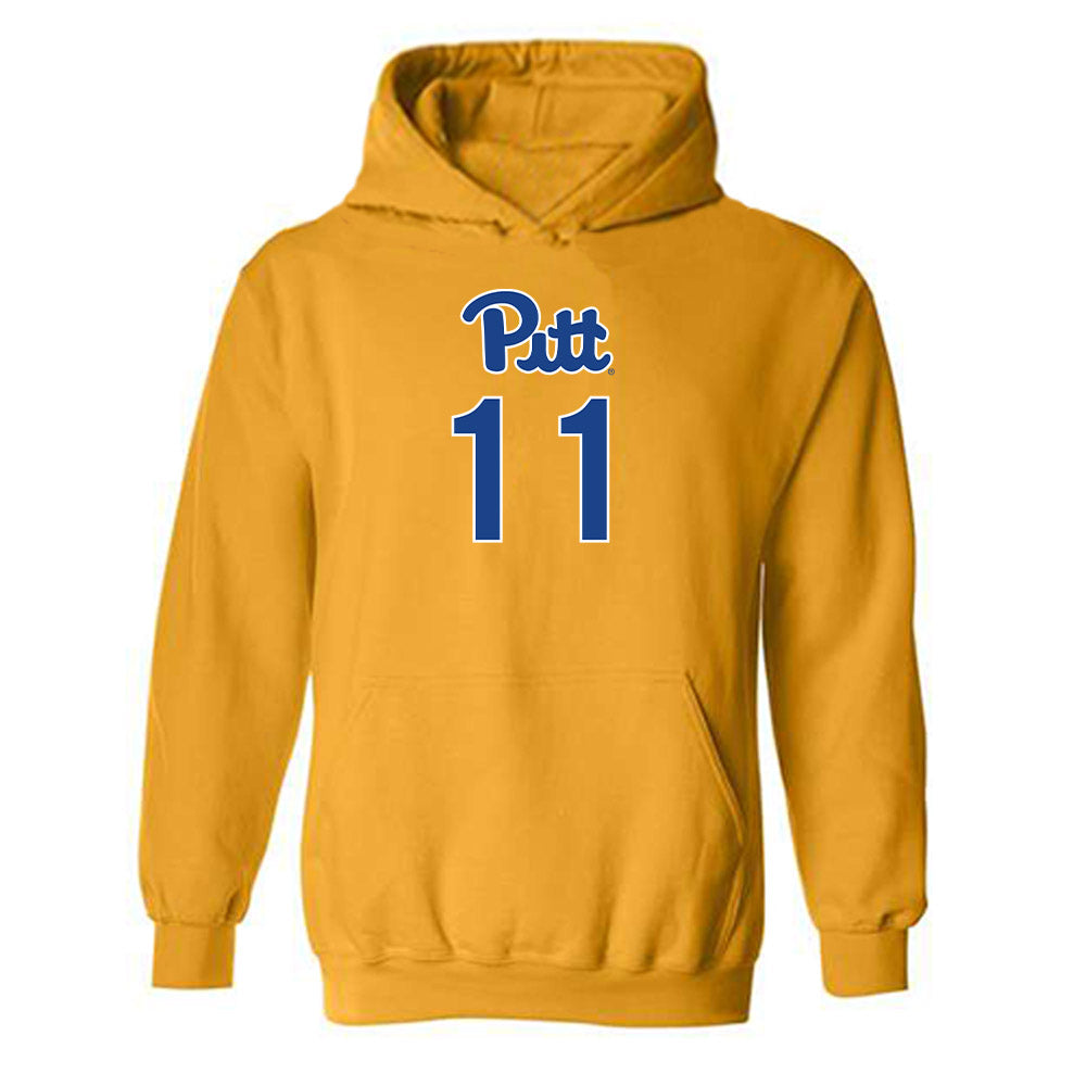 Pittsburgh - NCAA Women's Volleyball : Dalia Virlan - Replica Shersey Hooded Sweatshirt