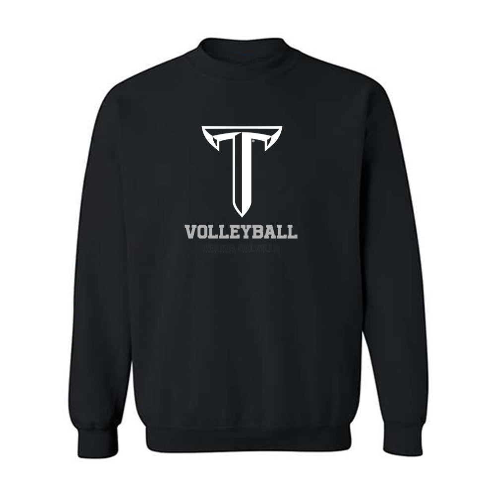 Troy - NCAA Women's Volleyball : Kalina Calvillo - Classic Fashion Shersey Crewneck Sweatshirt-0