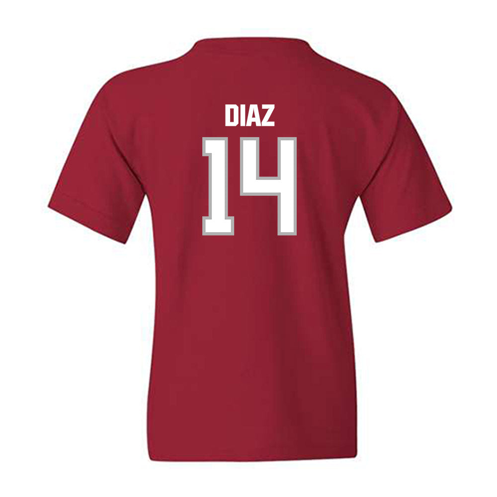 Troy - NCAA Baseball : Zaid Diaz - Classic Shersey Youth T-Shirt-1