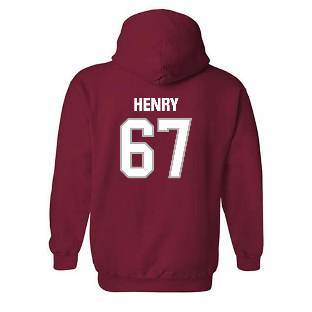 Troy - NCAA Football : Matt Henry - Classic Shersey Hooded Sweatshirt-1