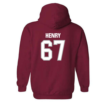 Troy - NCAA Football : Matt Henry - Classic Shersey Hooded Sweatshirt-1