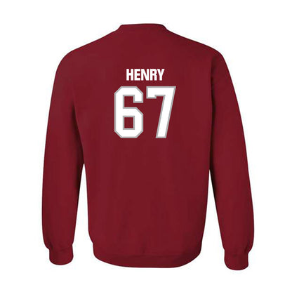Troy - NCAA Football : Matt Henry - Classic Shersey Crewneck Sweatshirt-1