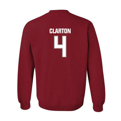 Troy - NCAA Men's Basketball : Emmanuel Clarton - Classic Shersey Crewneck Sweatshirt-1