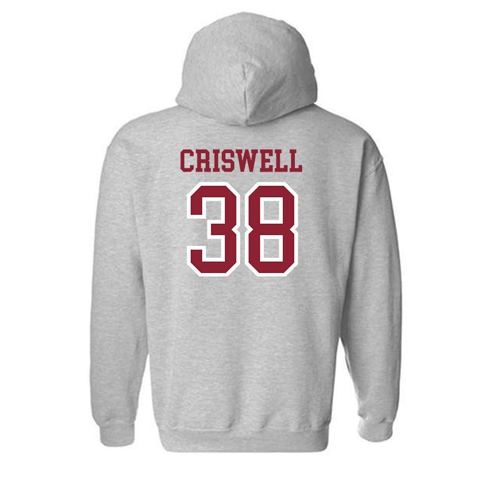 Troy - NCAA Baseball : Nate Criswell - Generic Shersey Hooded Sweatshirt-1