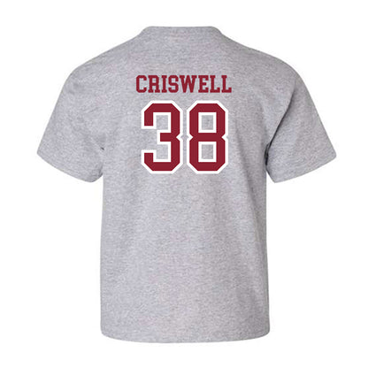 Troy - NCAA Baseball : Nate Criswell - Generic Shersey Youth T-Shirt-1