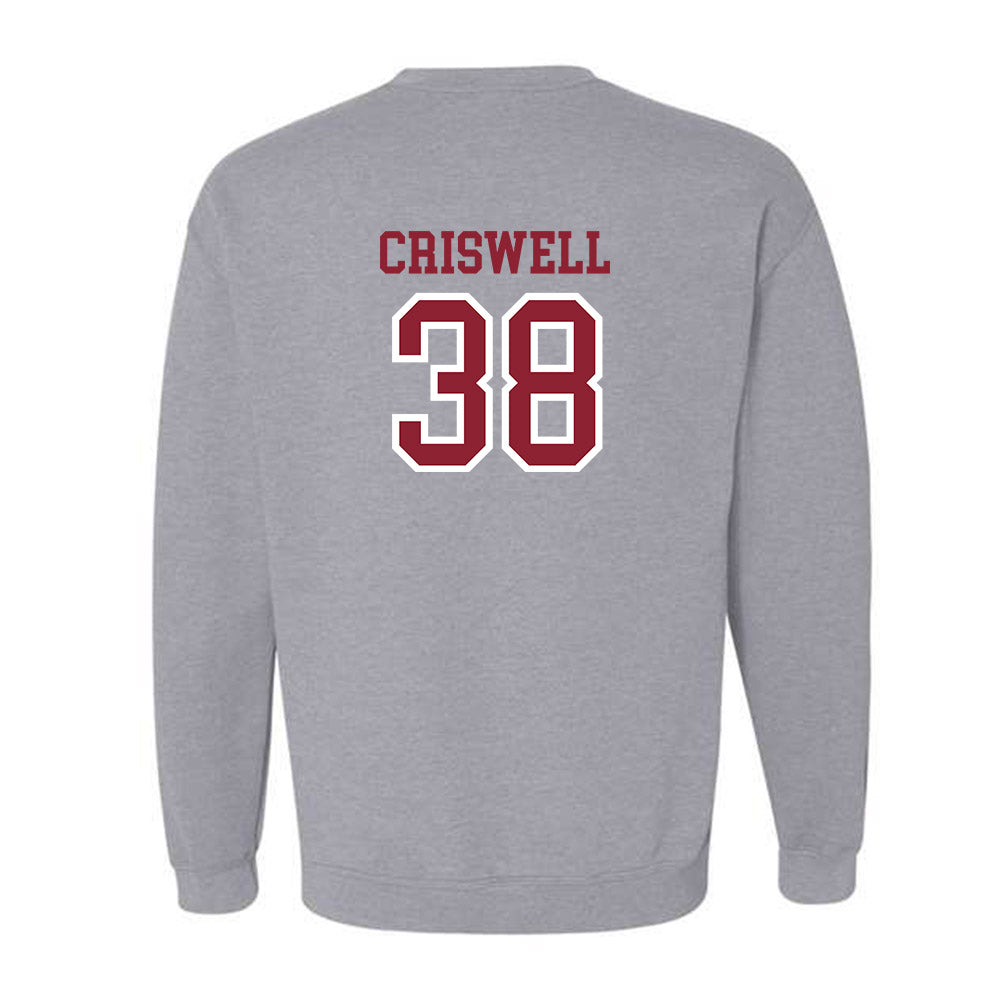 Troy - NCAA Baseball : Nate Criswell - Generic Shersey Crewneck Sweatshirt-1