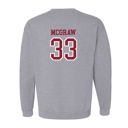 Troy - NCAA Baseball : Ty McGraw - Generic Shersey Crewneck Sweatshirt-1
