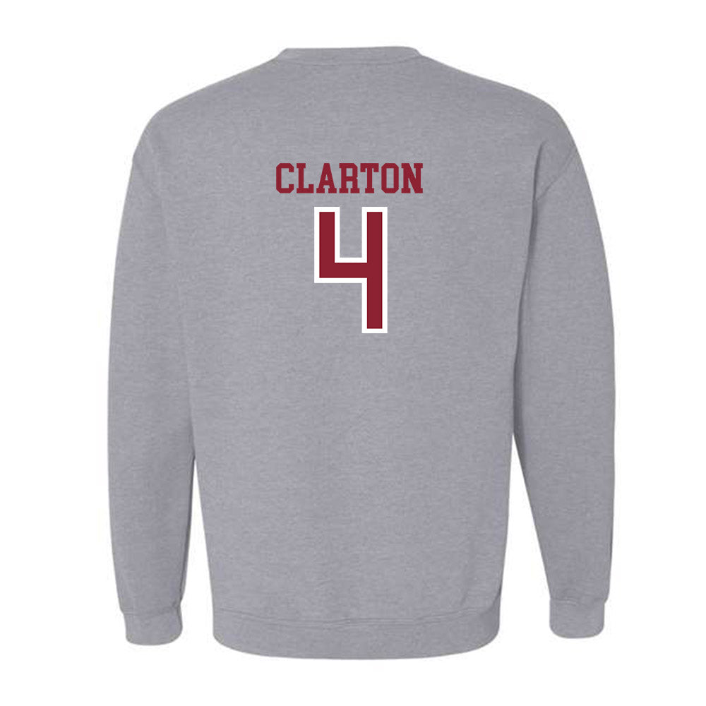 Troy - NCAA Men's Basketball : Emmanuel Clarton - Generic Shersey Crewneck Sweatshirt-1