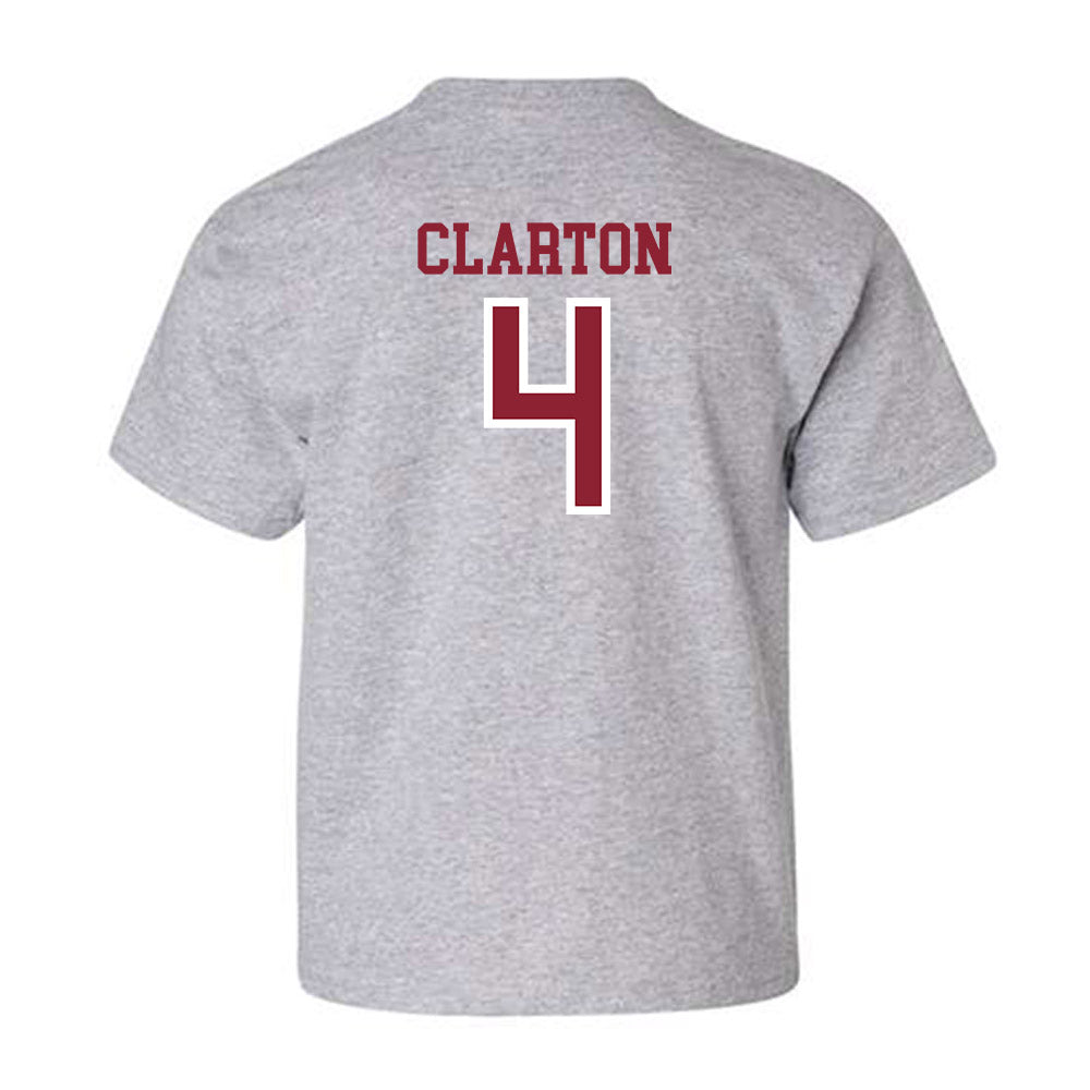 Troy - NCAA Men's Basketball : Emmanuel Clarton - Generic Shersey Youth T-Shirt-1