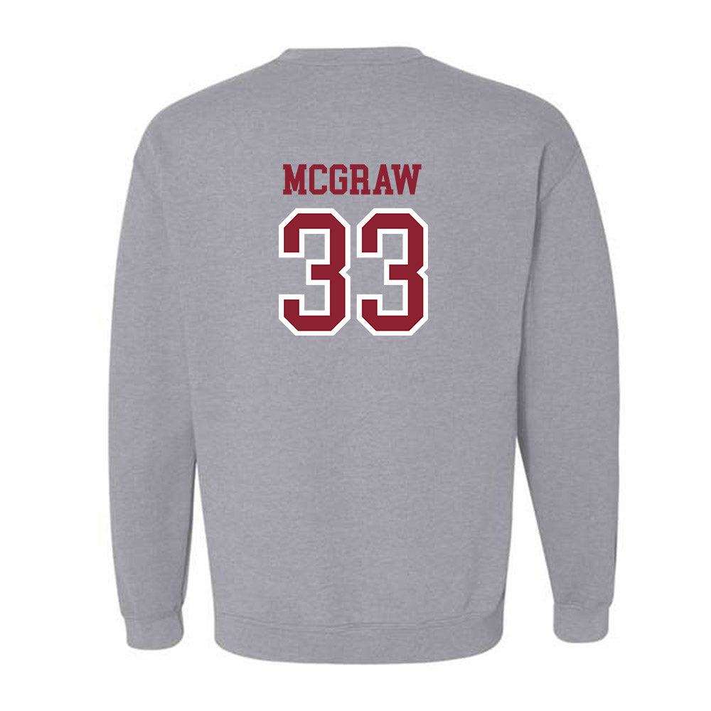 Troy - NCAA Baseball : Gregory McGraw - Generic Shersey Crewneck Sweatshirt-1