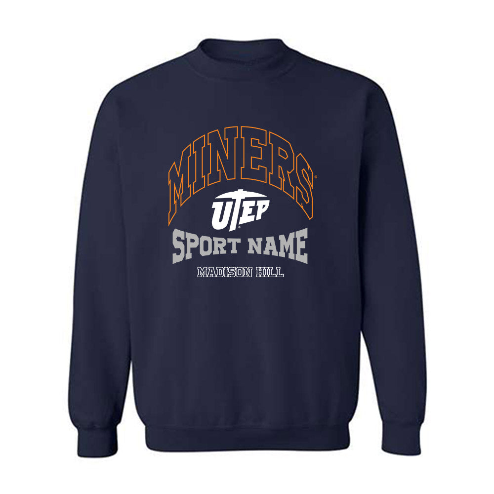 UTEP - NCAA Women's Volleyball : Madison Hill - Classic Fashion Shersey Crewneck Sweatshirt-0
