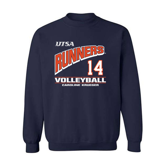 UTSA - NCAA Women's Volleyball : Caroline Krueger - Classic Fashion Shersey Crewneck Sweatshirt-0
