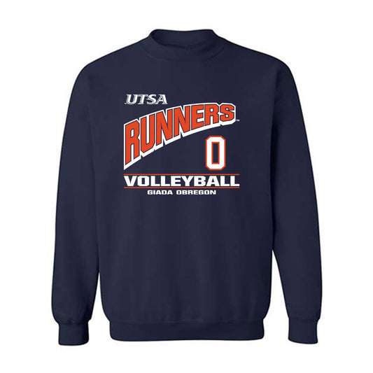UTSA - NCAA Women's Volleyball : Giada Obregon - Classic Fashion Shersey Crewneck Sweatshirt-0