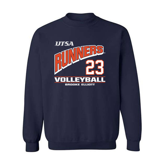 UTSA - NCAA Women's Volleyball : Brooke Elliott - Classic Fashion Shersey Crewneck Sweatshirt-0