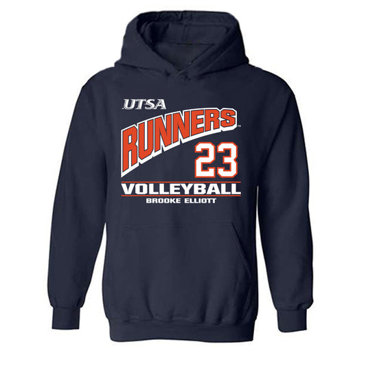 UTSA - NCAA Women's Volleyball : Brooke Elliott - Classic Fashion Shersey Hooded Sweatshirt-0