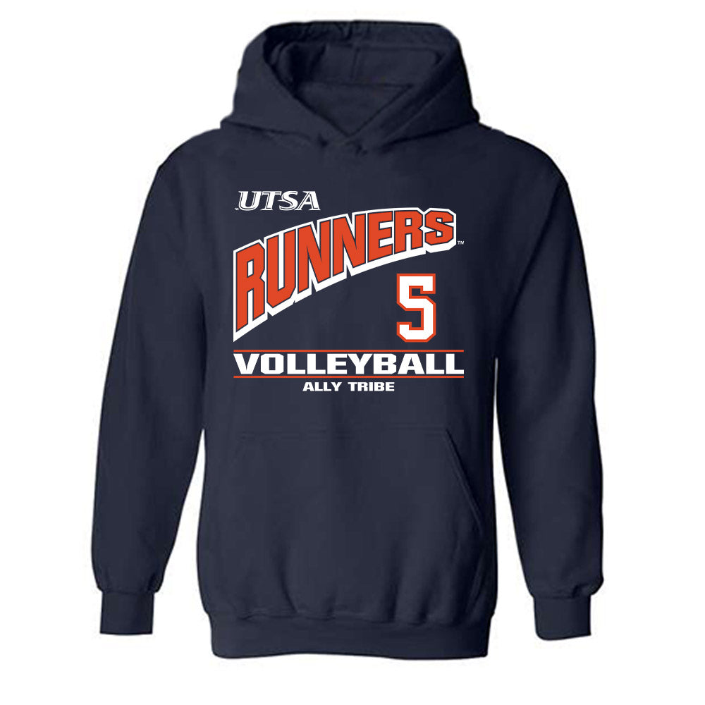 UTSA - NCAA Women's Volleyball : Ally Tribe - Classic Fashion Shersey Hooded Sweatshirt