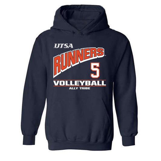 UTSA - NCAA Women's Volleyball : Ally Tribe - Classic Fashion Shersey Hooded Sweatshirt