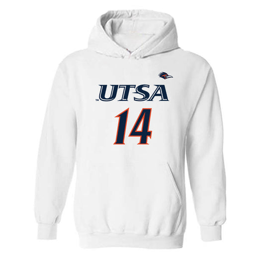 UTSA - NCAA Women's Volleyball : Caroline Krueger - Replica Shersey Hooded Sweatshirt-0