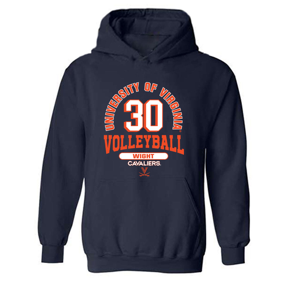 Virginia - NCAA Women's Volleyball : Becca Wight - Classic Fashion Shersey Hooded Sweatshirt-0